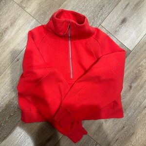 Lululemon Funnel Neck Scuba Carnation Red